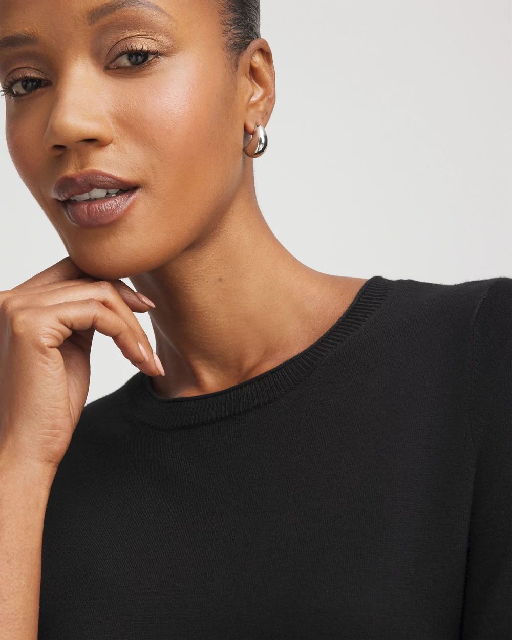 Ella Classic-Fit Sweater Tee click to view larger image.