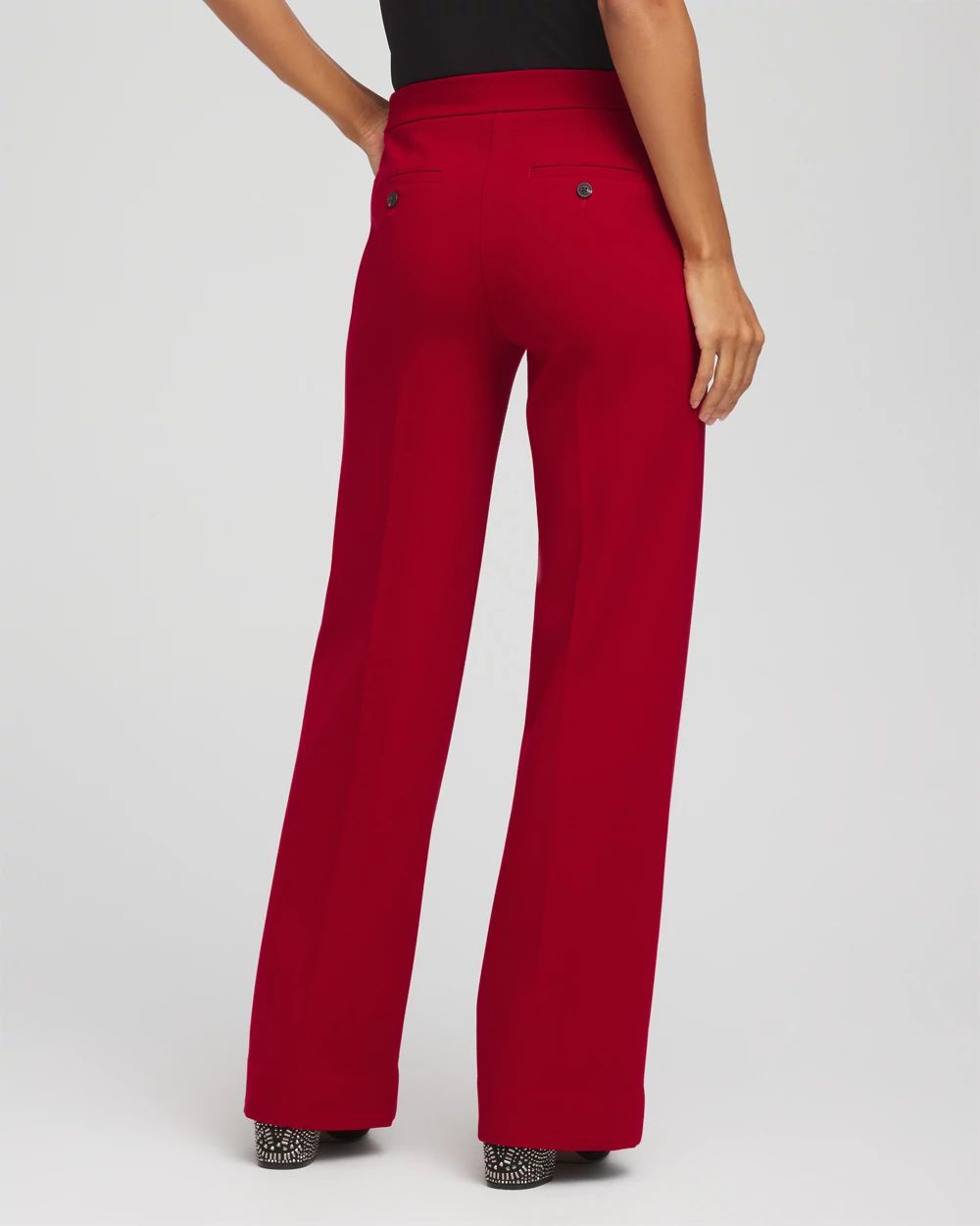 Emme Wide-Leg Trouser Ponte Pants