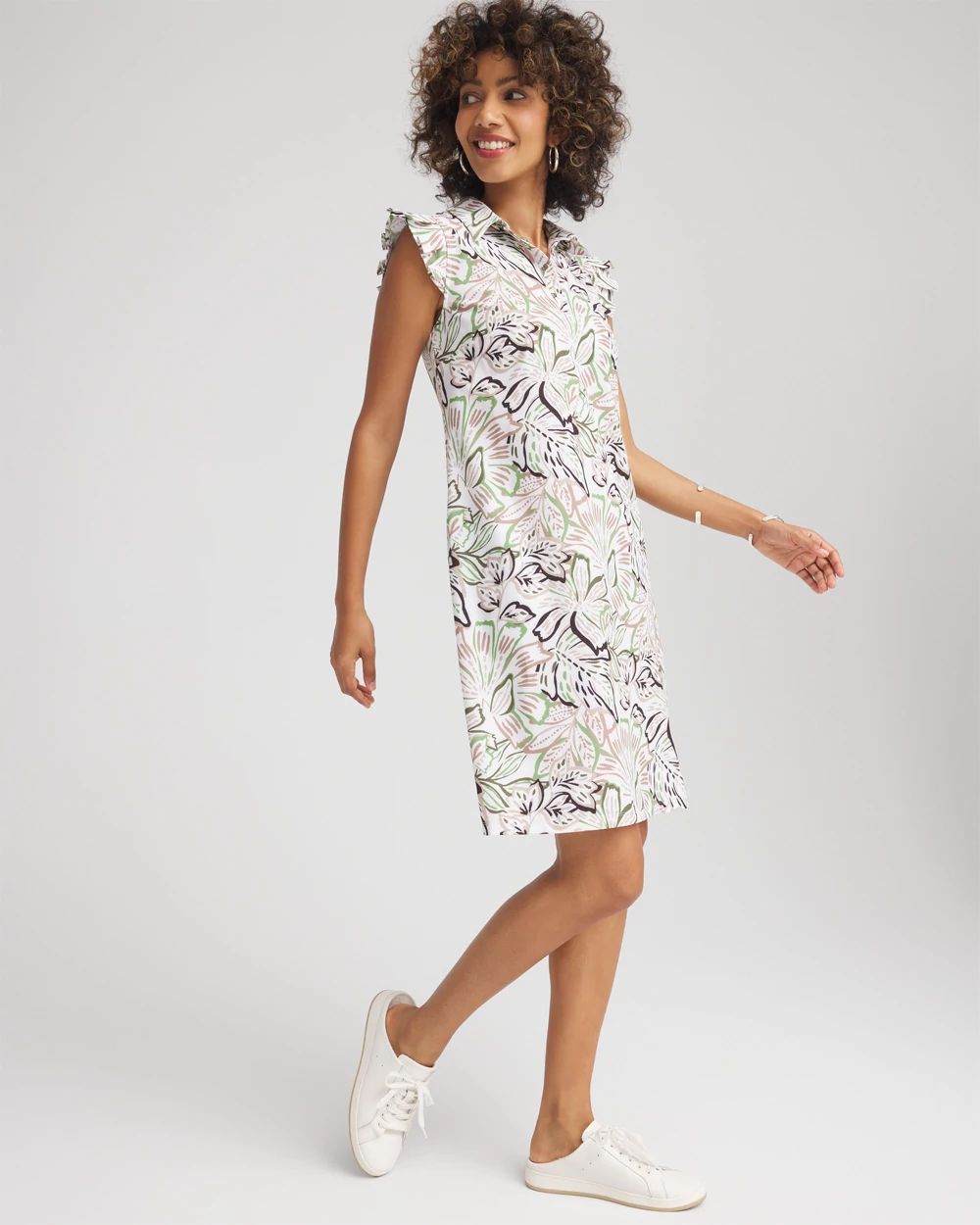 Zenergy® UPF Floral Polo Dress click to view larger image.