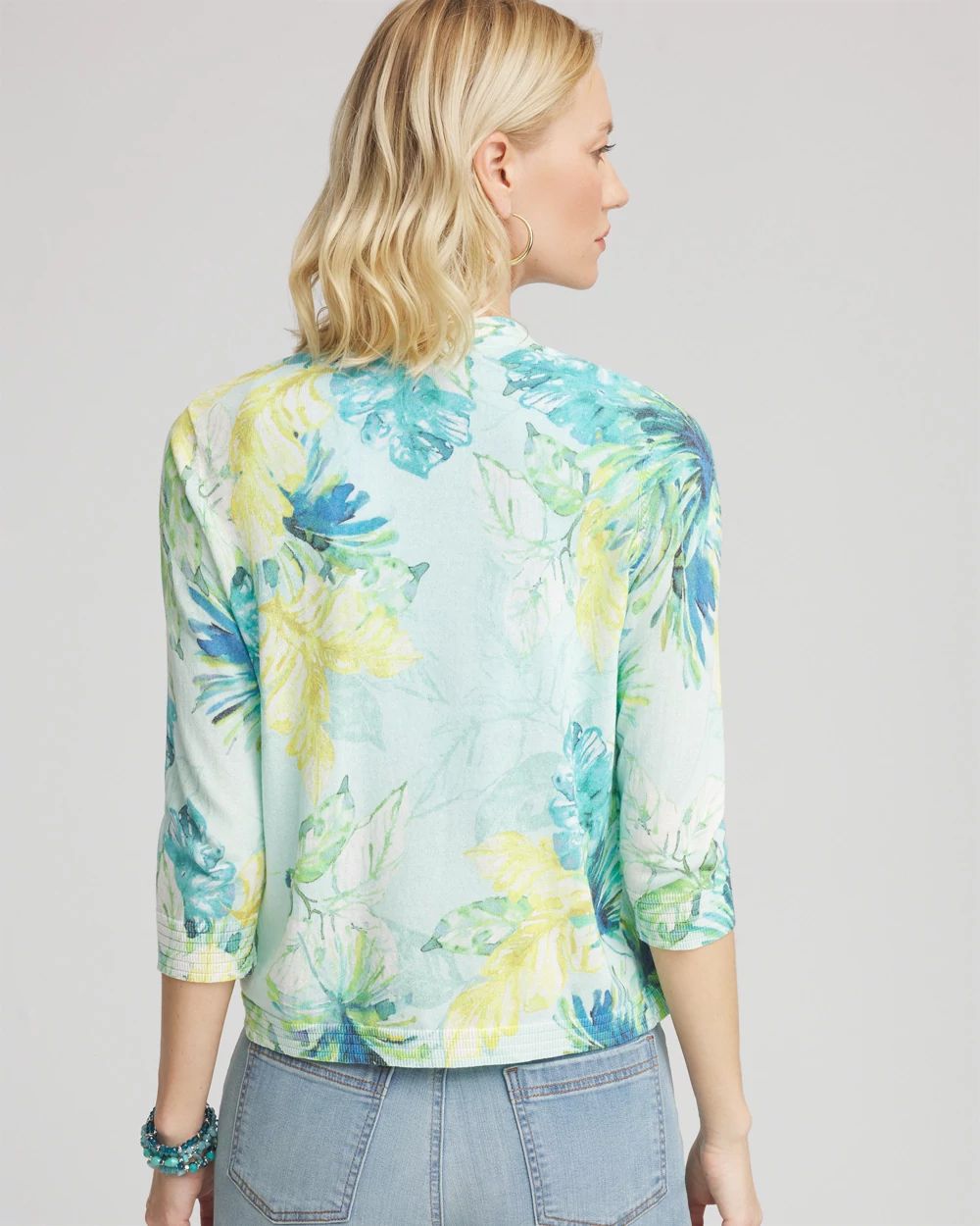 Tropical Summer Romance Short Cardigan click to view larger image.