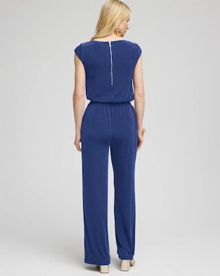Travelers™ Cowlneck Belted Jumpsuit click to view larger image.