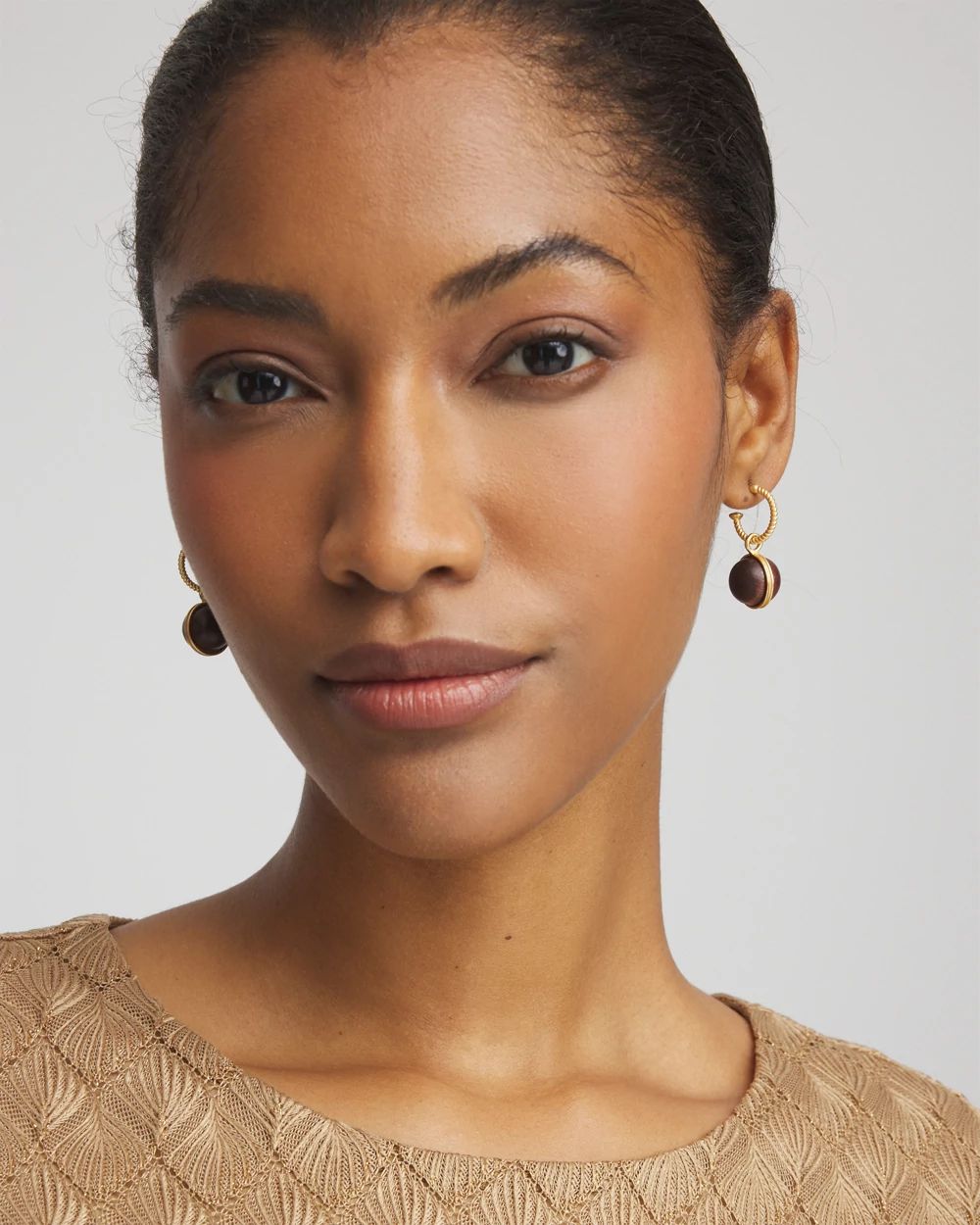 No Droop® Wood Bead Earrings
