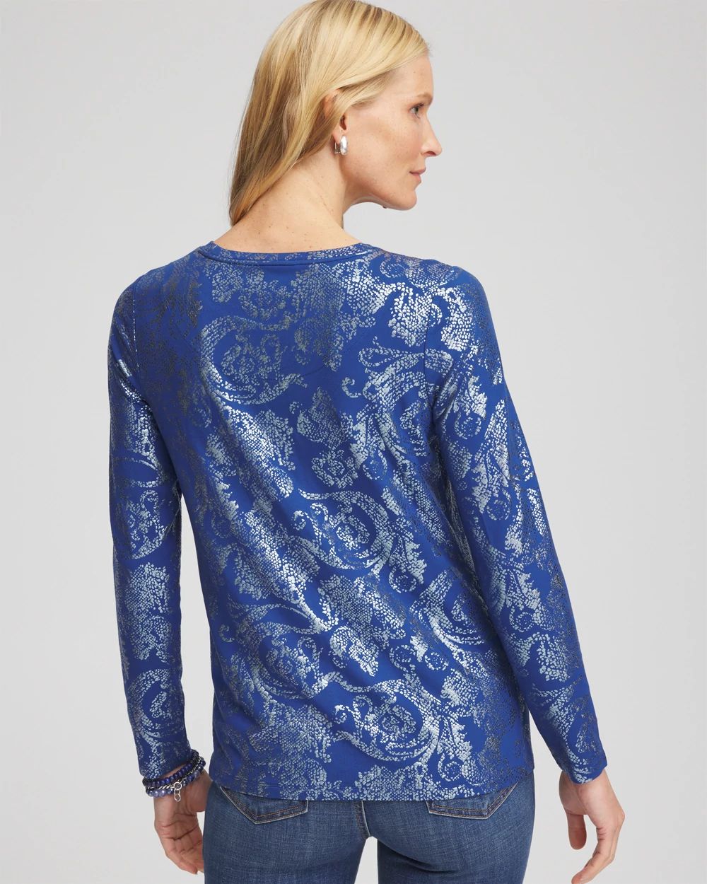 Touch of Cool™ Foil Swirl Layering Tee click to view larger image.