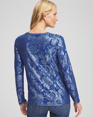 Touch of Cool™ Foil Swirl Layering Tee click to view larger image.