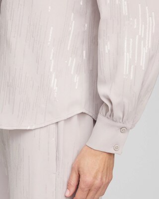 Sequined Satin Shirt click to view larger image.