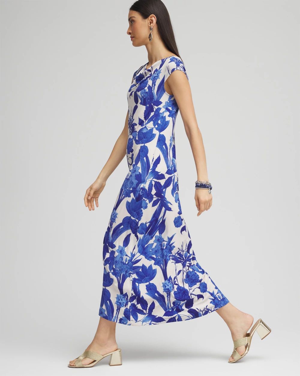 Travelers™ Cowl Neck Maxi Dress click to view larger image.