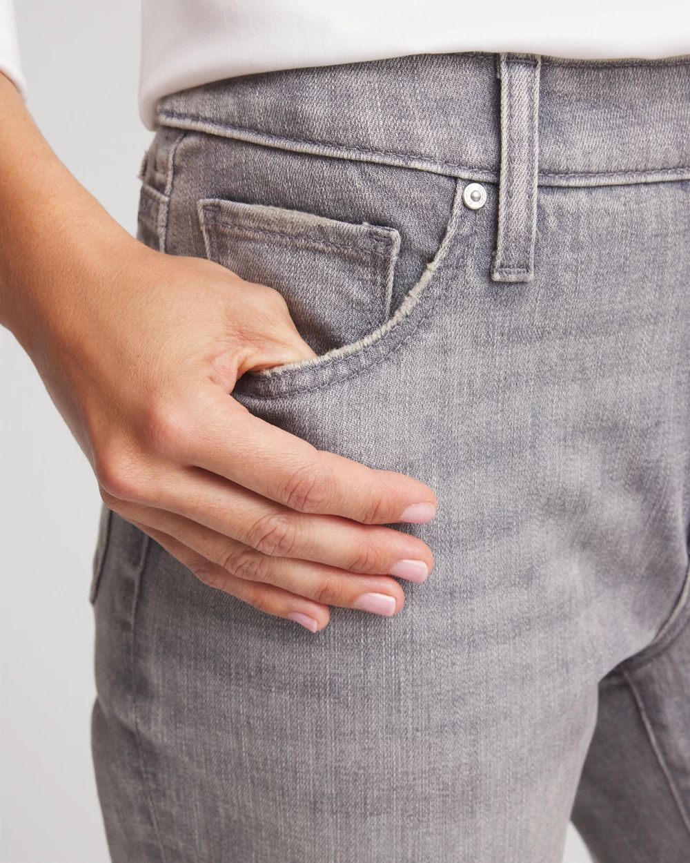 Girlfriend Slim Ankle Jeans click to view larger image.