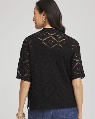 Short Button-down Cardigan click to view larger image.