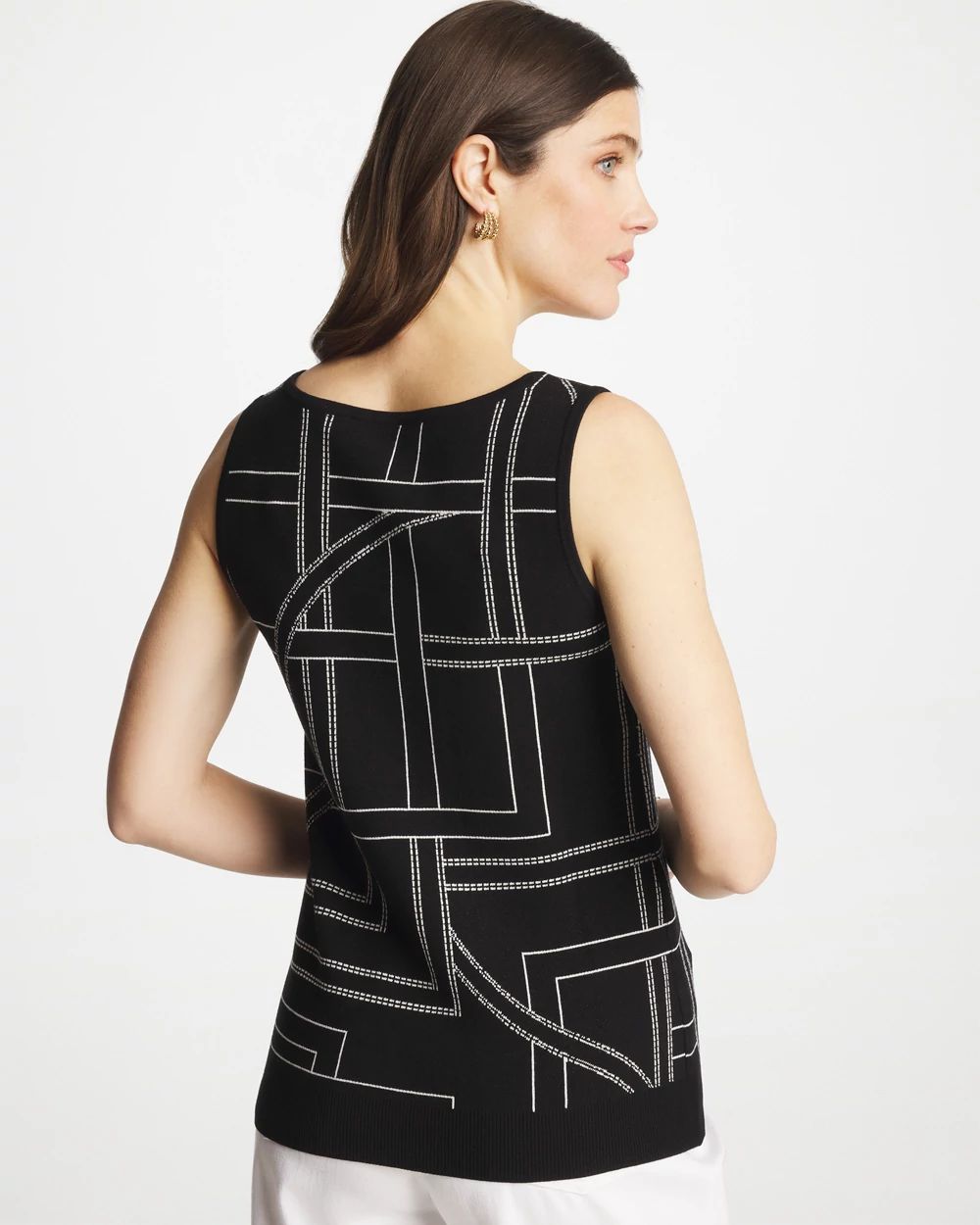 Ella Graphic Scoopneck Tank click to view larger image.