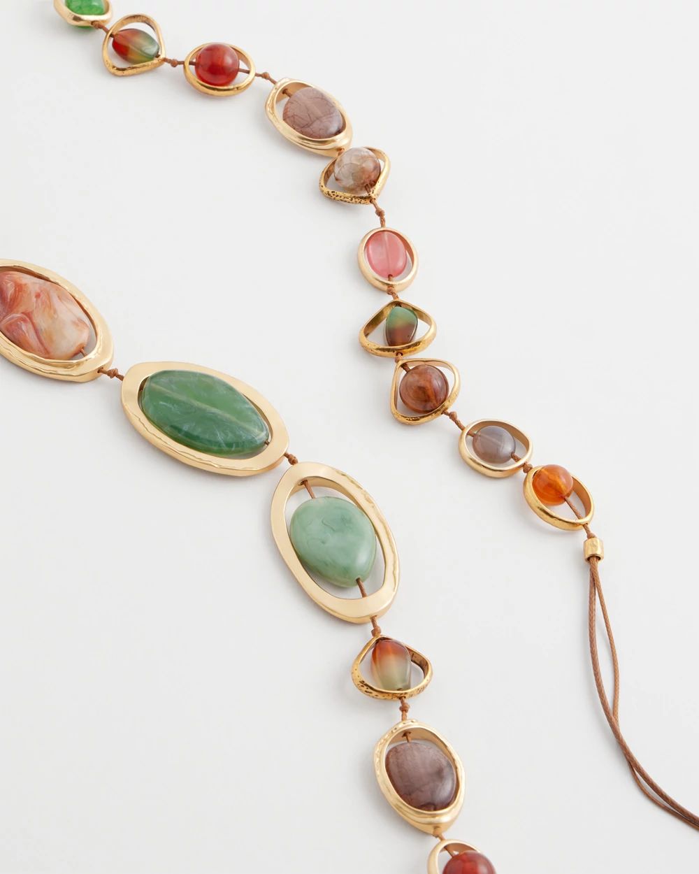 Chico's Originals Long Multi-Stone Necklace