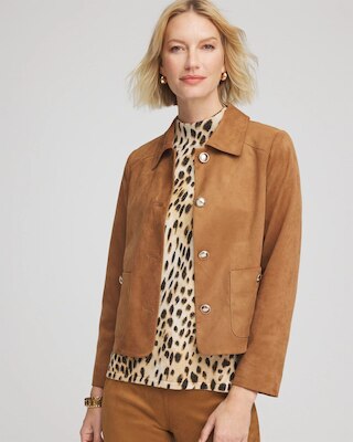 Suede Cropped Jacket