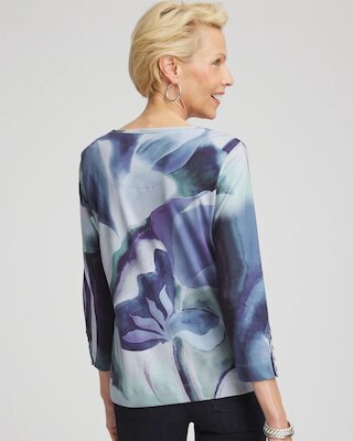 Pima Button Sleeve Tee click to view larger image.