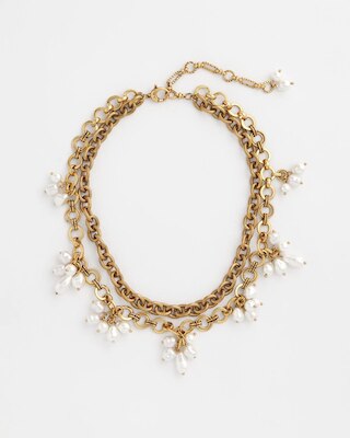 Modern Pearl Clusters Choker Necklace click to view larger image.