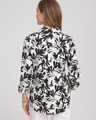 No Iron™ Abstract Floral Shirt click to view larger image.