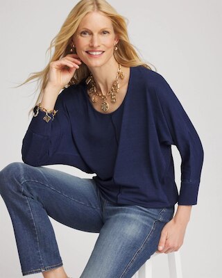 Dolman Denim Tee click to view larger image.