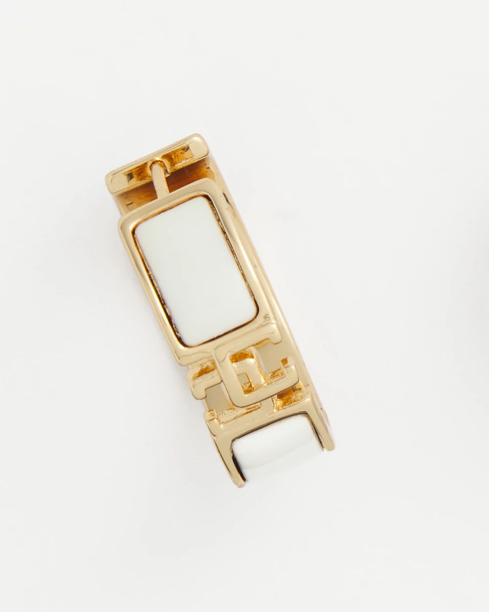 No Droop® Ecru CC Hoop Earrings