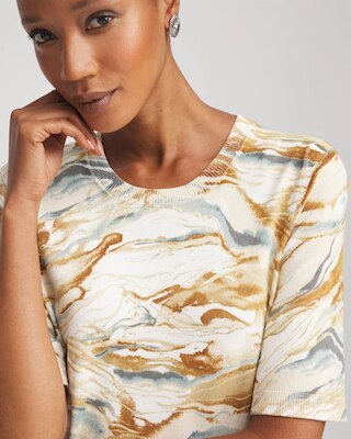 Printed Crewneck Sweater click to view larger image.