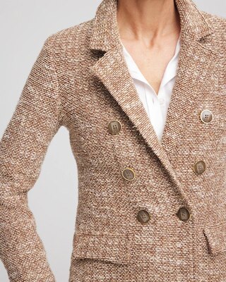 Tweed Double-Breasted Blazer click to view larger image.