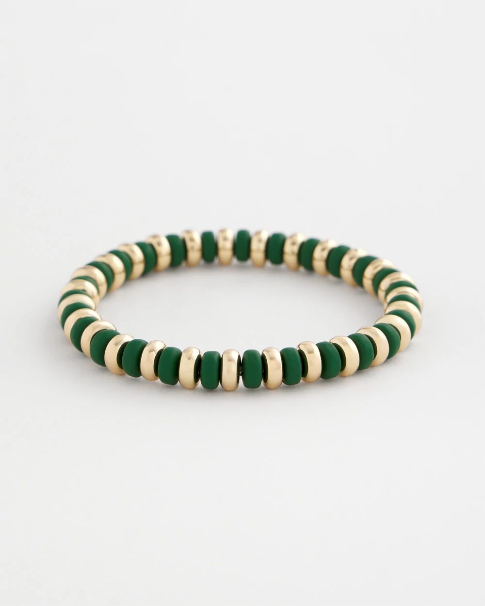 Green Gold Slice Stretch Bracelet
