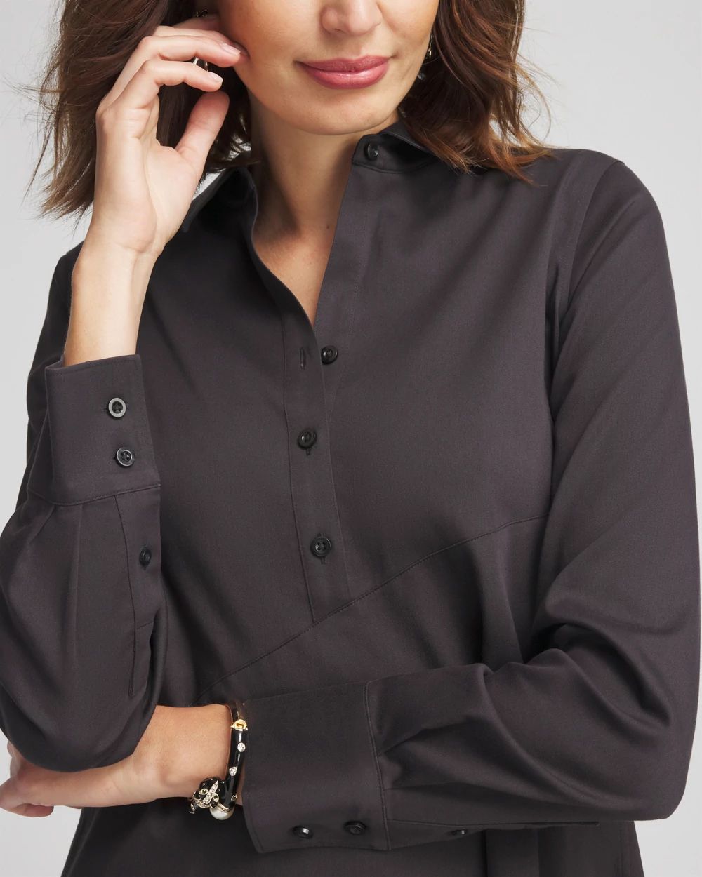 No Iron™ Stretch Asymmetrical Tunic