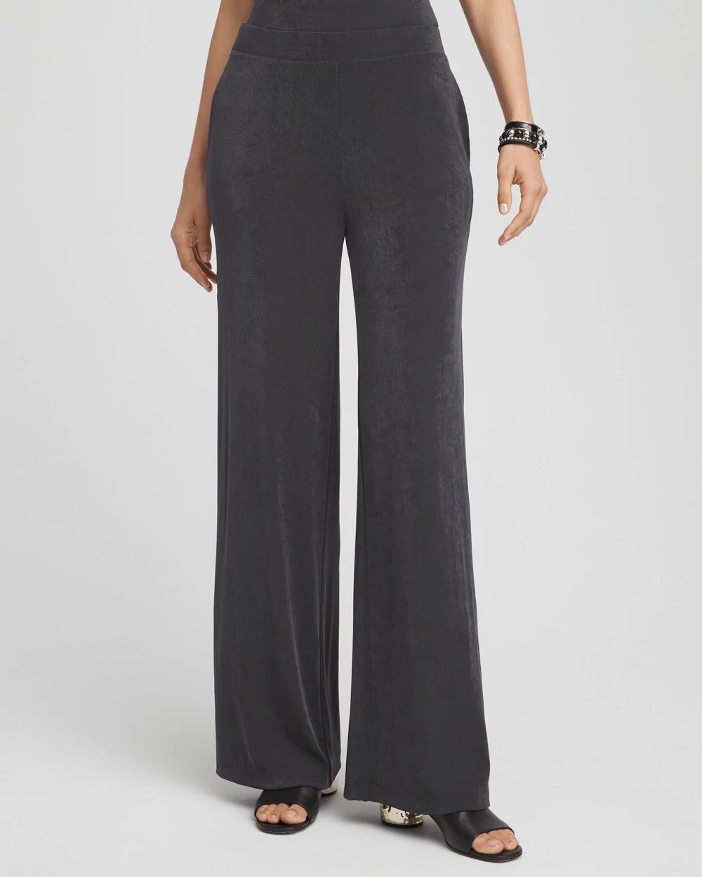 Petite Travelers™ Wide-Leg Pocket Pants