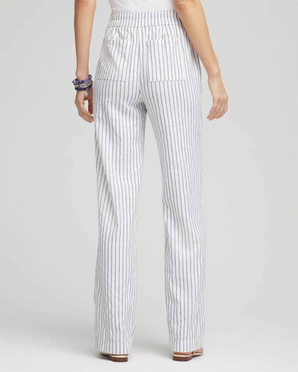 Striped Relaxed Linen Pants
