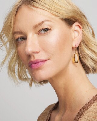 Neutral Stone Drop Earrings click to view larger image.