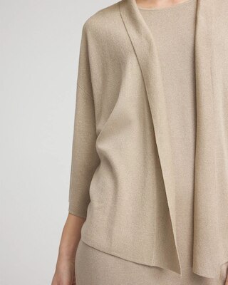 Travelers™ Collection Metallic Knit Cardigan click to view larger image.