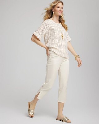 19" Pull-on Capri Jeans click to view larger image.