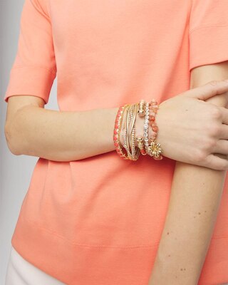 Goldtone Multistrand Bracelet click to view larger image.