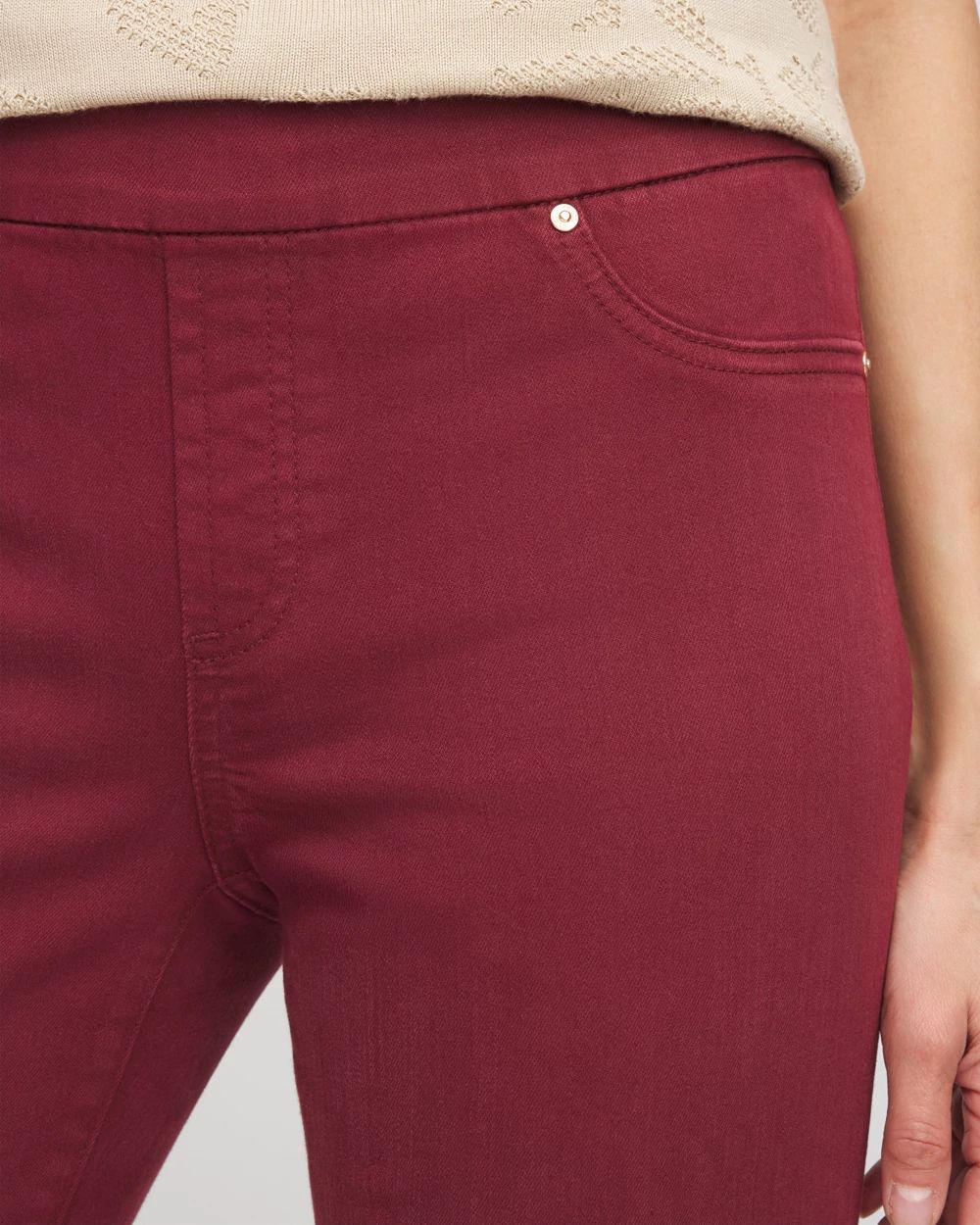 Denim Pull-On Ankle Jeggings