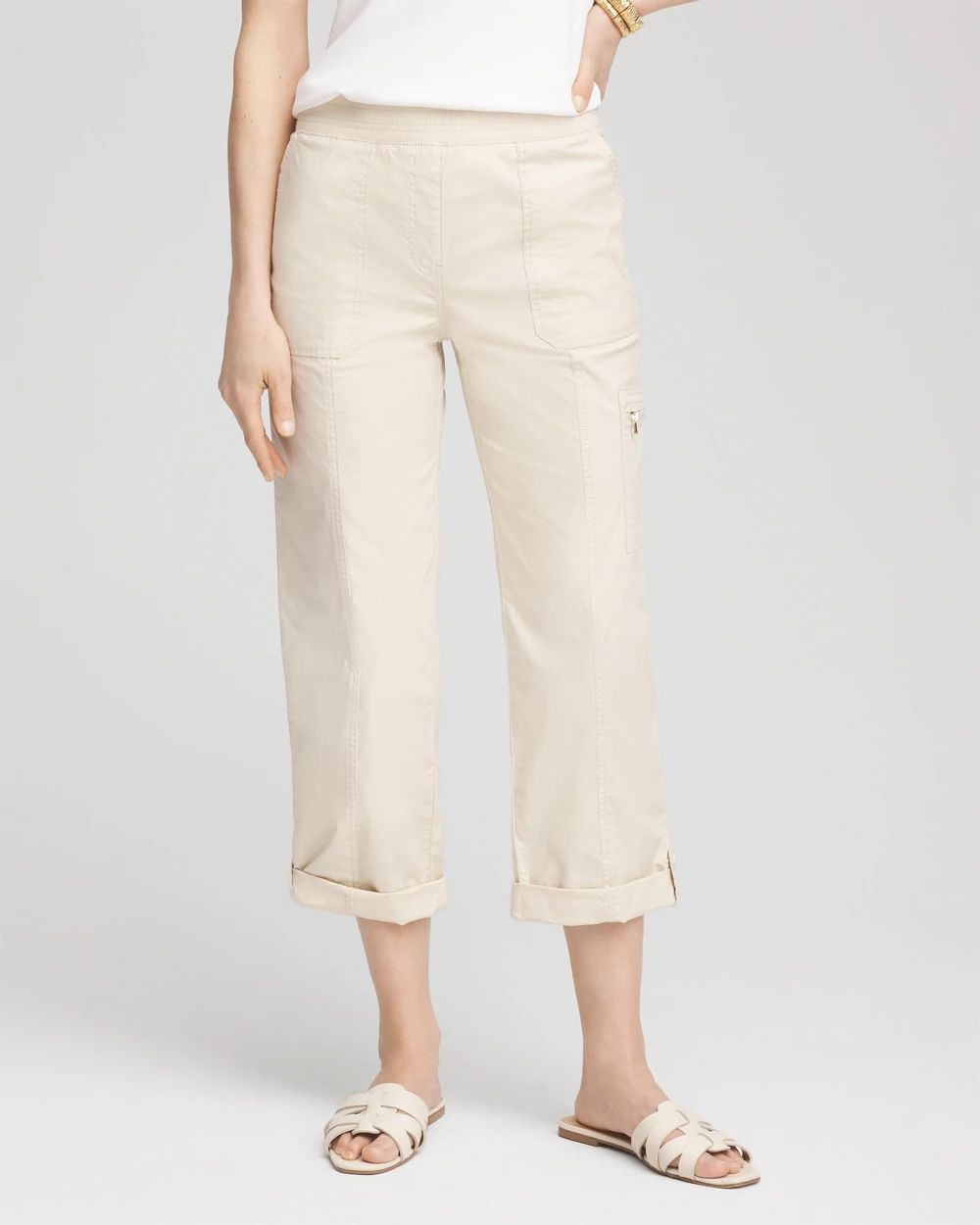 Poplin Cropped Pants