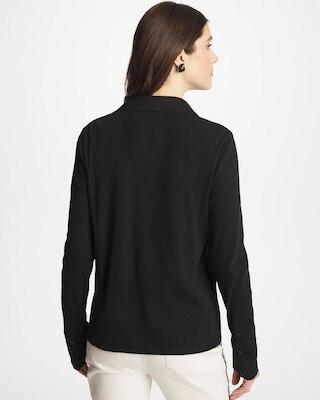 Collared Rib Mix Henley click to view larger image.