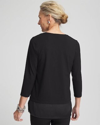 Caviar Satin Mix Tunic click to view larger image.