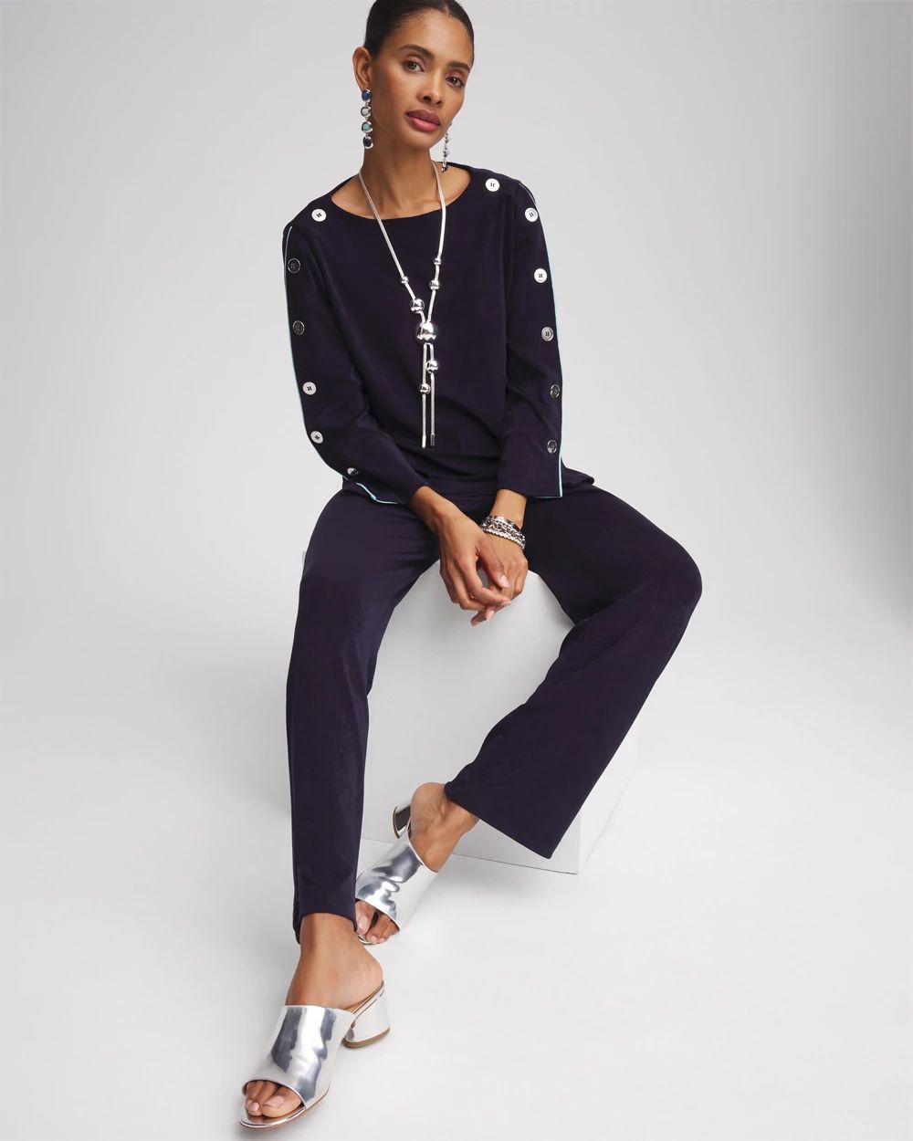 Travelers™ Button-sleeve Top