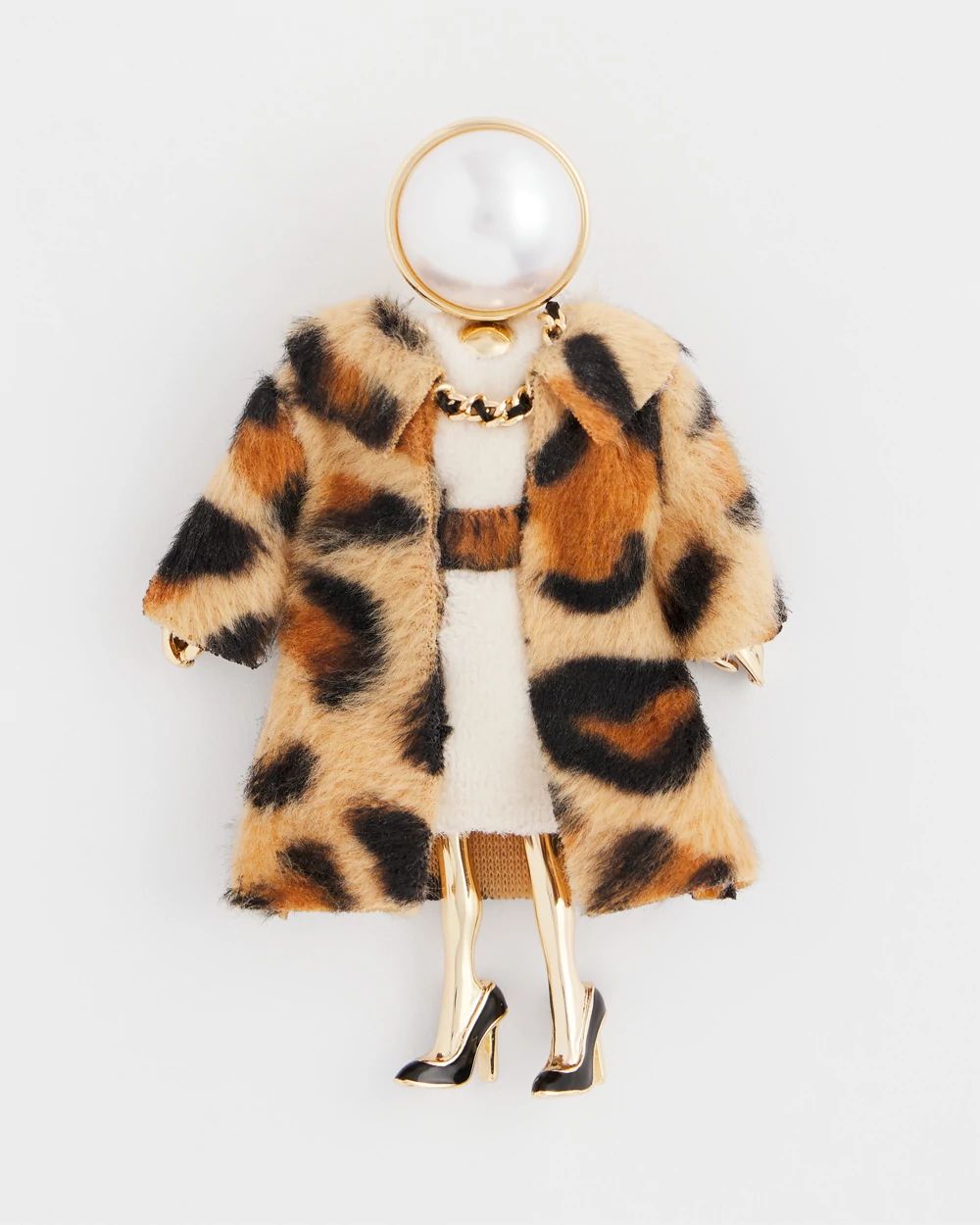 Chico’s Winter Lady Brooch