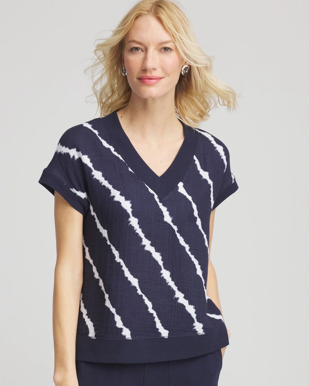 Zenergy® Tie-Dye Gauze Top