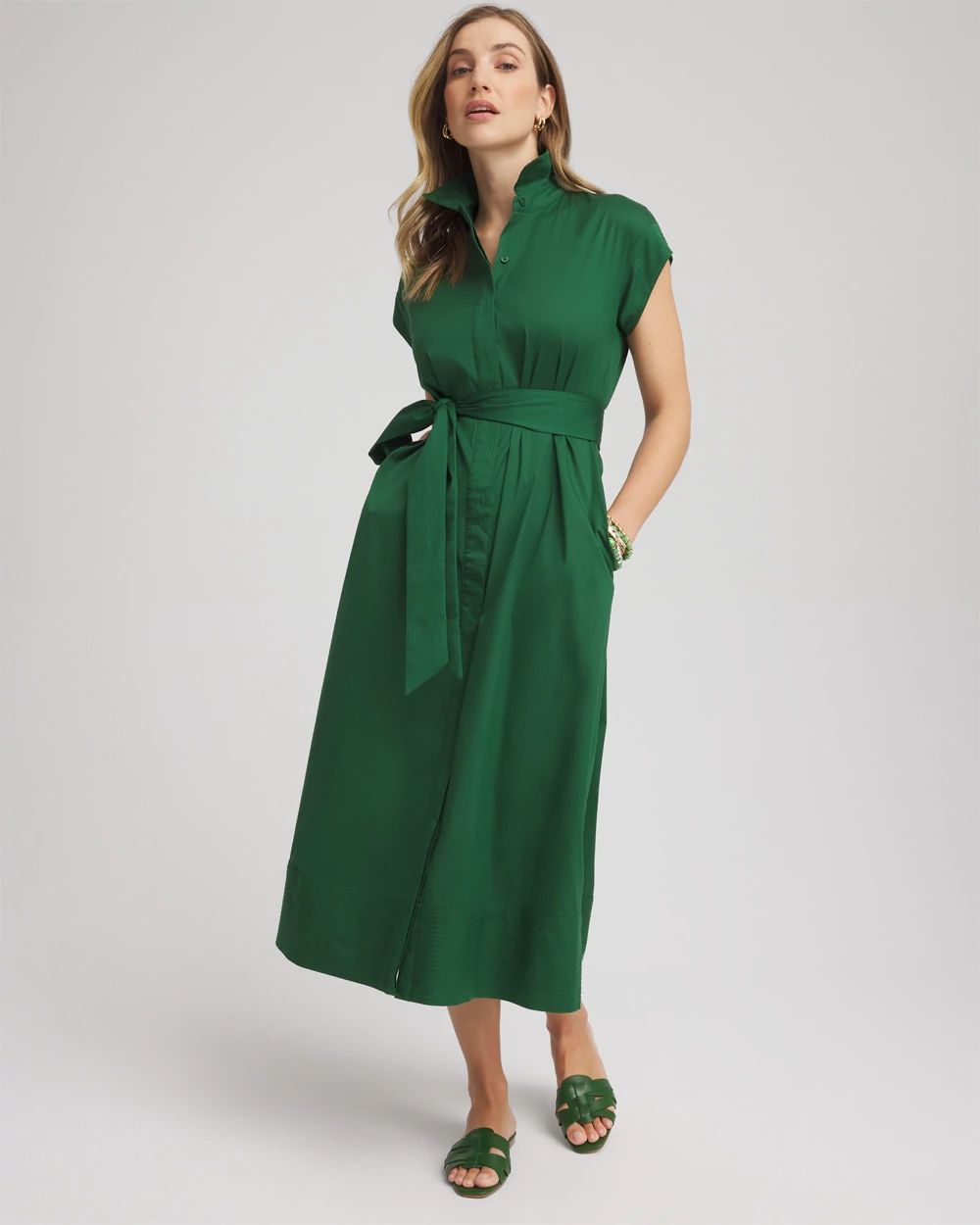 Poplin Midi Shirtdress