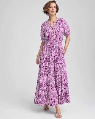Smocked Waist Maxi Dress