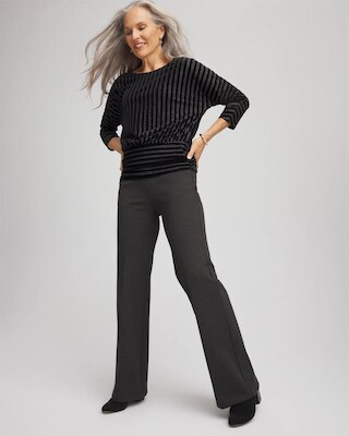 Petite Juliet Wide Full-Length Ponte Pants click to view larger image.