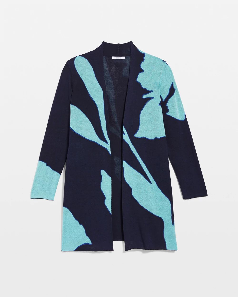 Travelers™ Collection Petal-Print Cardigan click to view larger image.