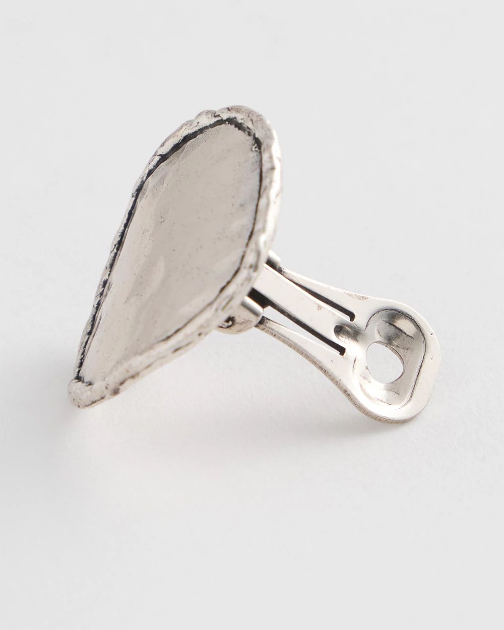 No Droop™ Silver Tone Clip-On Earrings