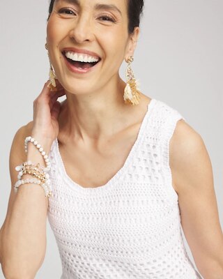 Crochet-Bodice Maxi Dress click to view larger image.