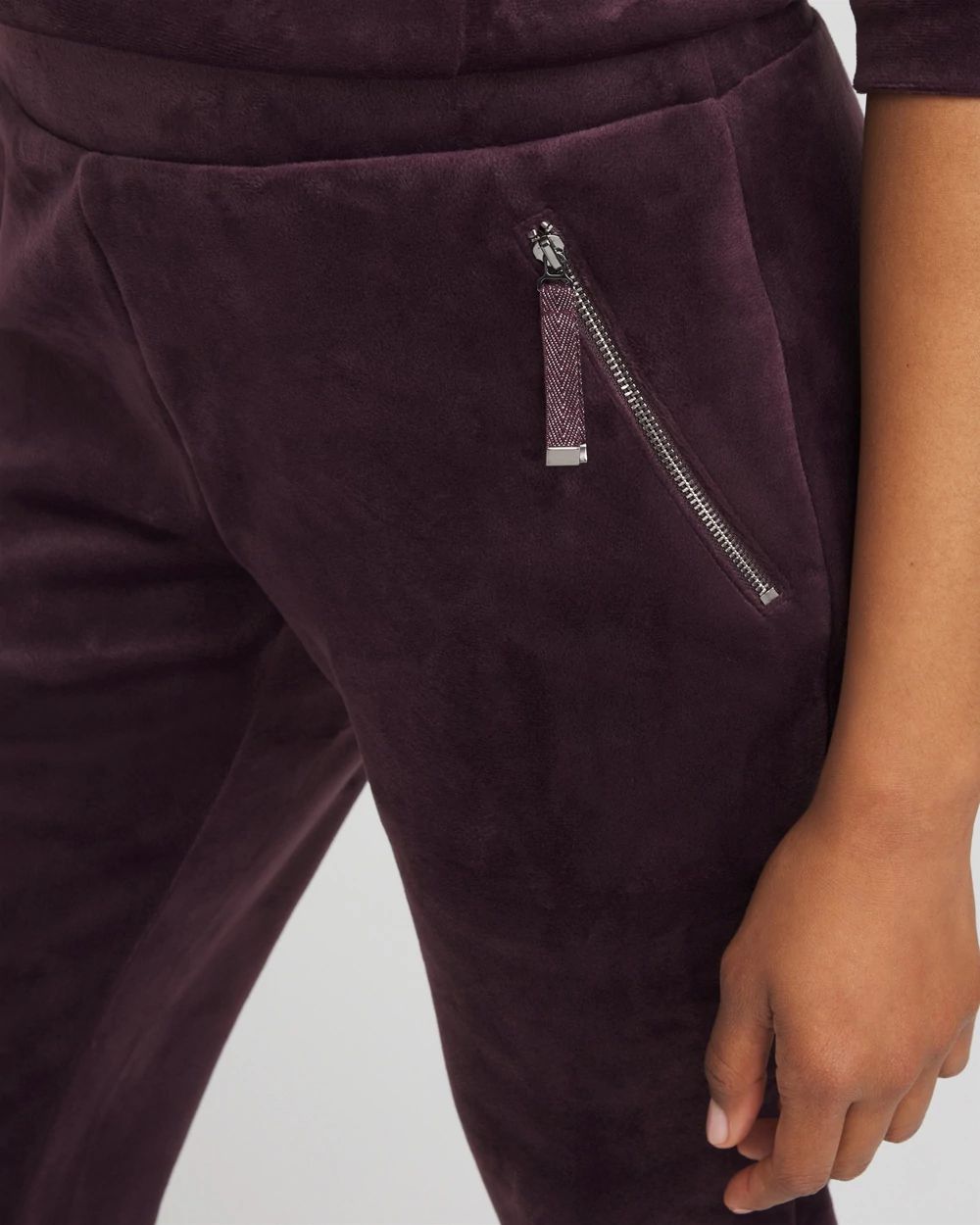 Zenergy® Velour Tapered Ankle Pants