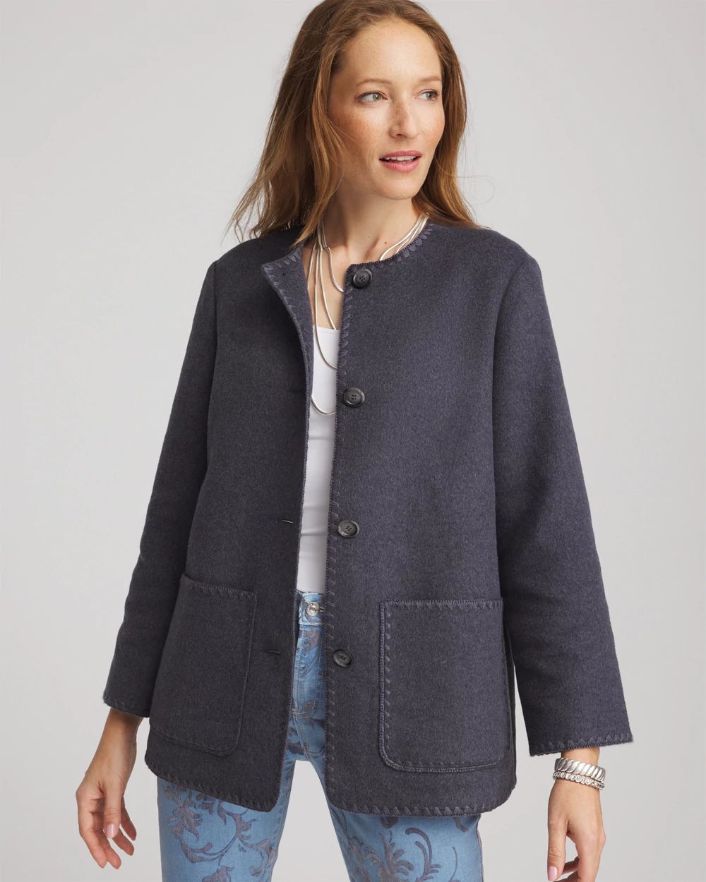 Wool Scarf Jacket