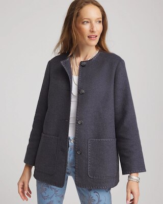Wool Scarf Jacket