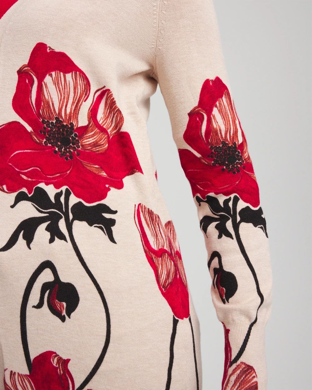 Ella Floral Cardigan Sweater click to view larger image.