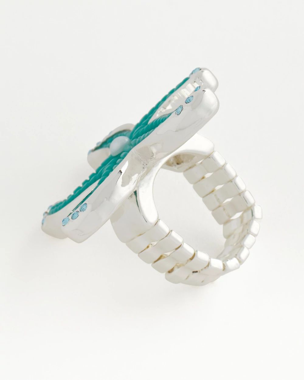 Turquoise-Blue Starfish Ring