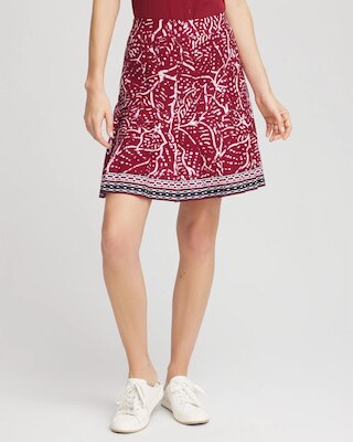 Zenergy® UPF Pleated Floral Skort click to view larger image.