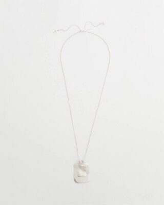 Adjustable Square Pendant Necklace